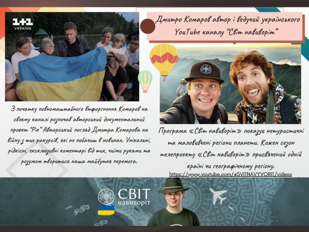 Вибірковий компонент «Українознавство». Сучасний україномовний контент. Робота з блогами